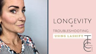 Longevity and Troubleshooting with Lashify Lashes  At Home Lash Extension System [upl. by Loriner386]