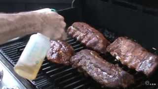 Setup for Grilling Ribs on a Gas Grill [upl. by Nettie733]