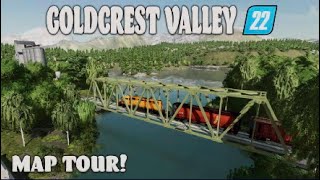 “GOLDCREST VALLEY 22“ FS22 MAP TOUR NEW MOD MAP  Farming Simulator 22 Review PS5 [upl. by Erreid]