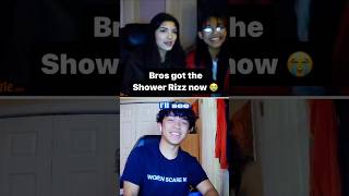 Omegle shower rizz 😏 shorts omegle rizz funny [upl. by Notffilc]