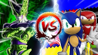 Cell Vs Sonic amp Knuckles CellGames  TeamFourStar [upl. by Drusilla]