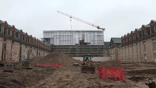 En chantier le château de VillersCotterêts abritera la cité internationale de la langue française [upl. by Harihs]