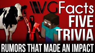 5 Rumors That Made An Impact  VG Facts Five Trivia [upl. by Iggam]