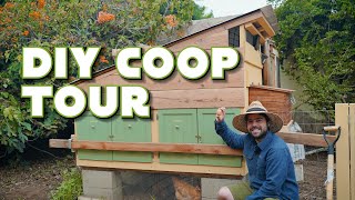 DIY Reclaimed Wood Chicken Coop  Full Tour amp Tips [upl. by Nohsyt]