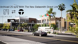 Twinmotion 2021 tutorial  Archicad 25 sync with the new Datasmith Direct Link [upl. by Ivon]