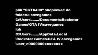 GTA 4 save 100 1070 amp all other  adding save 100  dodawanie save 100 [upl. by Ellednek]