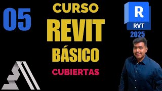 Cómo crear cubiertas o losas en REVIT  CURSO REVIT BASICO 2025 Video 5 [upl. by Lesly]