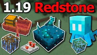 The Ultimate Minecraft 119 Redstone Guide  Sculk Sensor Chest Boat Allay amp more [upl. by Aritak]