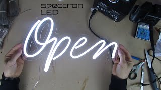 How to Make a Neon Sign LED Part 2 feat CNC Cut Back Panel [upl. by Amadus]