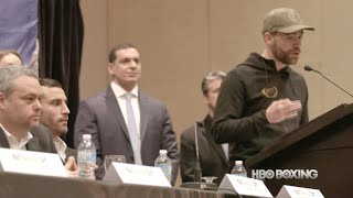 Saunders vs Lemieux Press Conference Recap HBO Boxing News [upl. by Suruat]