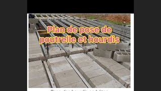 Plan de pose de poutrelle et hourdis [upl. by Enelam]