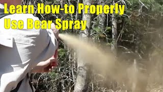 Learn Howto Properly Use Bear Spray [upl. by Anileuqcaj]