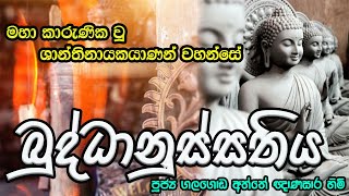 Maha Karunika Wu  Buddhanussathiya  මහා කාරුණික වු ශාන්තිනායකයාණන් වහන්සේ  ගලගොඩඅත්තේ ඥාණසාර හිමි [upl. by Olinad]