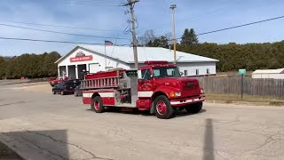 Wilton Wisconsin Volunteer Fire department responding [upl. by Melise]