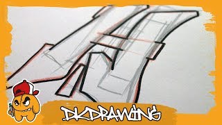 Graffiti Tutorial for beginners  How to draw amp flow your graffiti letters  Letter H [upl. by Camey72]