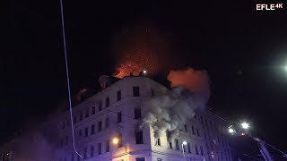 Menschen schreien um Hilfe Dramatischer Wohnhausbrand LeipzigSellerhausen 2930032018 [upl. by Magdalene]