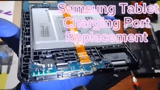 Samsung Tab a T387 charging port replacement [upl. by Jonathan]