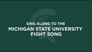 MSU Fight Song quotVictory for MSUquot SingAlong Video [upl. by Anelim]