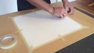 How to Stretch Canvas with Tape [upl. by Eniahs301]