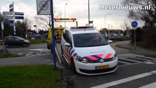 Politie achtervolging eindig op rotonde [upl. by Olds]