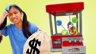 Wendy Pretend Play Claw Machine with Toys Kids Story [upl. by Letreece]