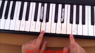 Tutorial wie man quotFür Elisequot von Ludwig van Bethoven auf dem Kavier spielt [upl. by Delogu144]