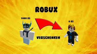 Roblox wie kann man ROBUX verschenken [upl. by Cline]