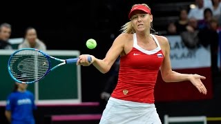 Highlights Karolina Pliskova CZE v Maria Sharapova RUS [upl. by Gothard]