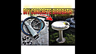 How to make a Cement Birdbath DIY [upl. by Avalsorim489]