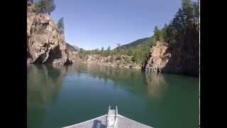 Kootenai River Boat Trip to the Kootenai Falls in Troy Montana [upl. by Ahsilam]