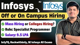 Infosys Off Or On Campus Hiring 2024  All Queries Solved InfyTQ Hackwithinfy SE All Exam Process [upl. by Kcirre]