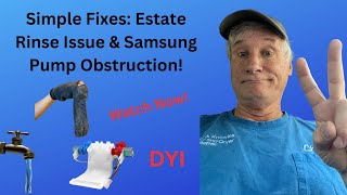 How to Fix Estate Washer Rinse Cycle Stop amp Samsung Pump Blockage DIY Repair Guide [upl. by Tamaru342]