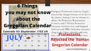 6 Things you may not know about the Gregorian Calendar [upl. by Atinit493]