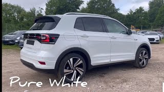 Volkswagen NEW TCross 2023 RLine in 4K Pure White 18 inch Nevada walk around amp Detail Inside [upl. by Swagerty]