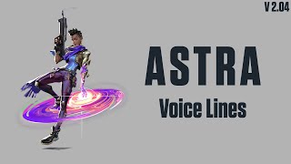 Astra Voicelines ValorantEN [upl. by Rehpotsrik]