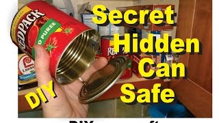 Secret Hidden Can Safe How to Make Easy DIY [upl. by Ule]