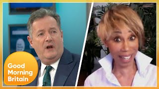 Piers Clashes With Trisha Goddard Over Meghan Markles Racism Claims in the Royal Family  GMB [upl. by Atibat588]