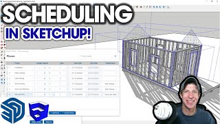 Construction SCHEDULING in SketchUp with Phases 4D New Extension from John Brock [upl. by Atinnod]