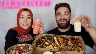 BIG BBQ KEBAB PLATTER  ADANA KOFTA MANTI BOWL MUKBANG  50K SUBSCRIBER SPECIAL [upl. by Eidod254]