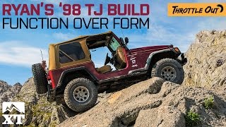 1998 Jeep Wrangler TJ Build  35 inch tires 45 inch lift kit Track bar Corbeau Seats [upl. by Sucramed]