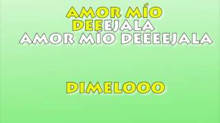 Amor mio dejala Son Tentacion Salsa Karaoke Yahaira Plasencia letra karaoke delivery [upl. by Kwei740]