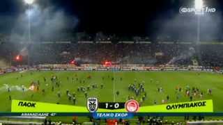 PAOK OLYMPIAKOS 10 GreekCup201320142ndSemifinal [upl. by Ettennaj]