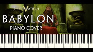 Civilization 5  Babylon War Theme  Piano Cover  Hurrian Hymn [upl. by Kcirdderf543]