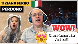 TIZIANO FERRO  PERDONO  REACTION WHAT A CHARISMATIC VOICE🇮🇹 [upl. by Tsugua]