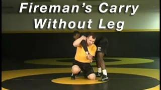 2 on 1 to No Leg Firemans Carry  Cary Kolat Wrestling Moves [upl. by Modnarb]