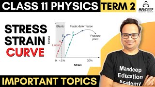 Stress Strain Curve  Elastomers  Chapter 8  Mechanical Properties of Solids  Class 11 Physics [upl. by Aerua49]