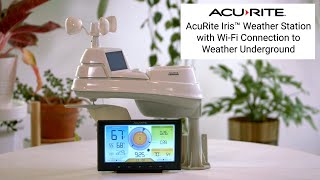 AcuRite Iris™ 5in1 Home Weather Station with WiFi Connection to Weather Underground Features [upl. by Itnuahsa]