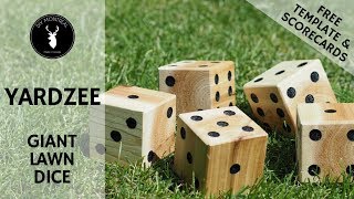 DIY Yardzee Yard Dice  Free Template and Scorecards [upl. by Siouxie]