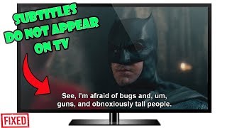 How to fix subtitles not showing up on smart TV [upl. by Anelad371]