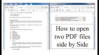 How to open PDF File side by side in windows [upl. by Mariellen118]